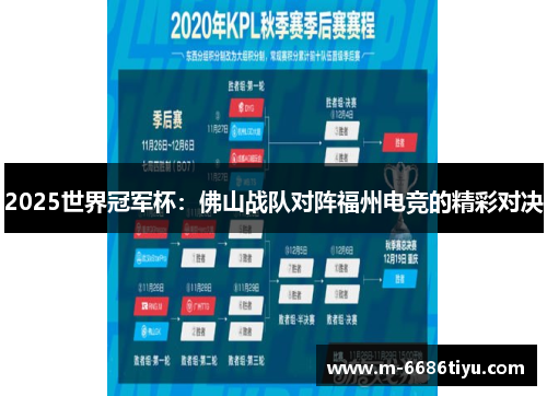 2025世界冠军杯：佛山战队对阵福州电竞的精彩对决